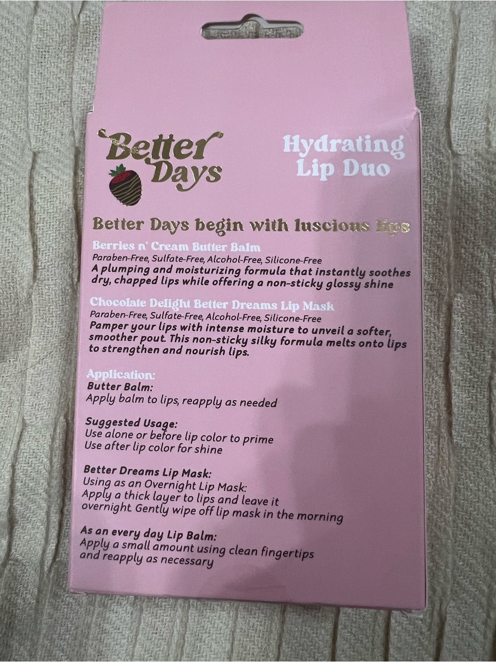 Hydrating Lip Duo - 2 Piece Set. Lip Balm and Lip Mask NEW SEALED - Picture 2 of 4